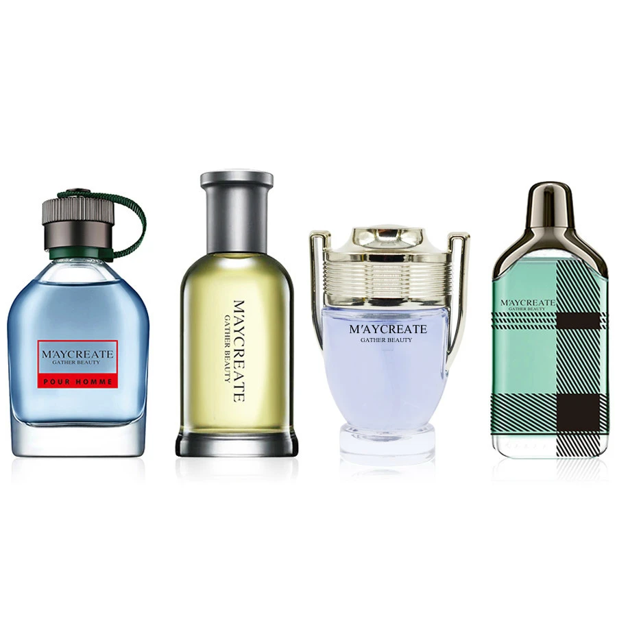 

JEAN MISS 1Set 4Pcs Perfume For Men Long Lasting Parfum Atomizer Bottle Glass Spray Men Perfume Fragrance Liquid Antiperspirant
