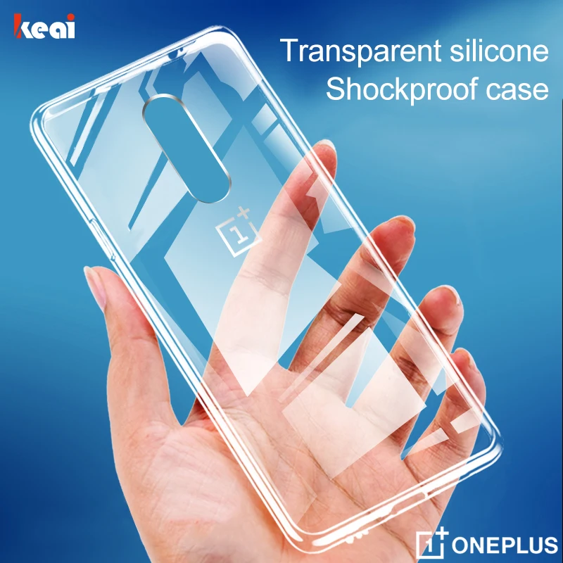 Luxury Transparent Phone Case For OPPO Oneplus 7 6T 8 9 Pro Shockproof Silicone TPU Cover For Oneplus 7T 6 Pro 8 Soft Back Cases 1