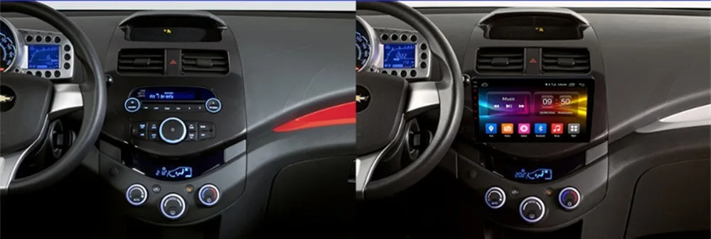 Perfect RoverOne Android 9.0 Octa Core Car Radio GPS For Chevrolet Spark 2010 - 2014 Beat Touchscreen Multimedia Player Stereo Head Unit 4