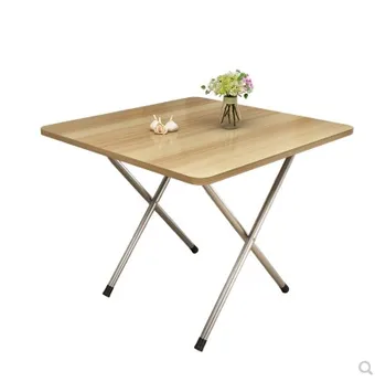 

Folding Table Standing Side To Side, Easy Household Small 2-person 4-person Portable Square Dining dining table set