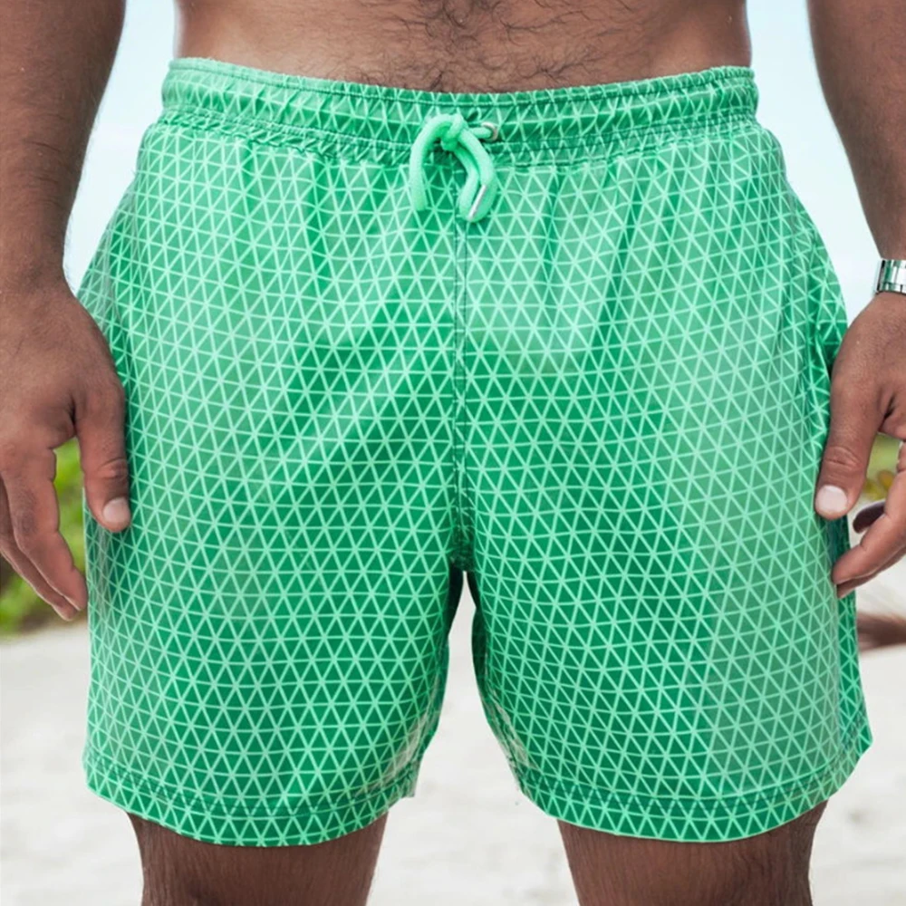 

Quick Dry Change Color Board Shorts Summer High Temperature Discoloration Male Running Gym Summer Beach Shorts