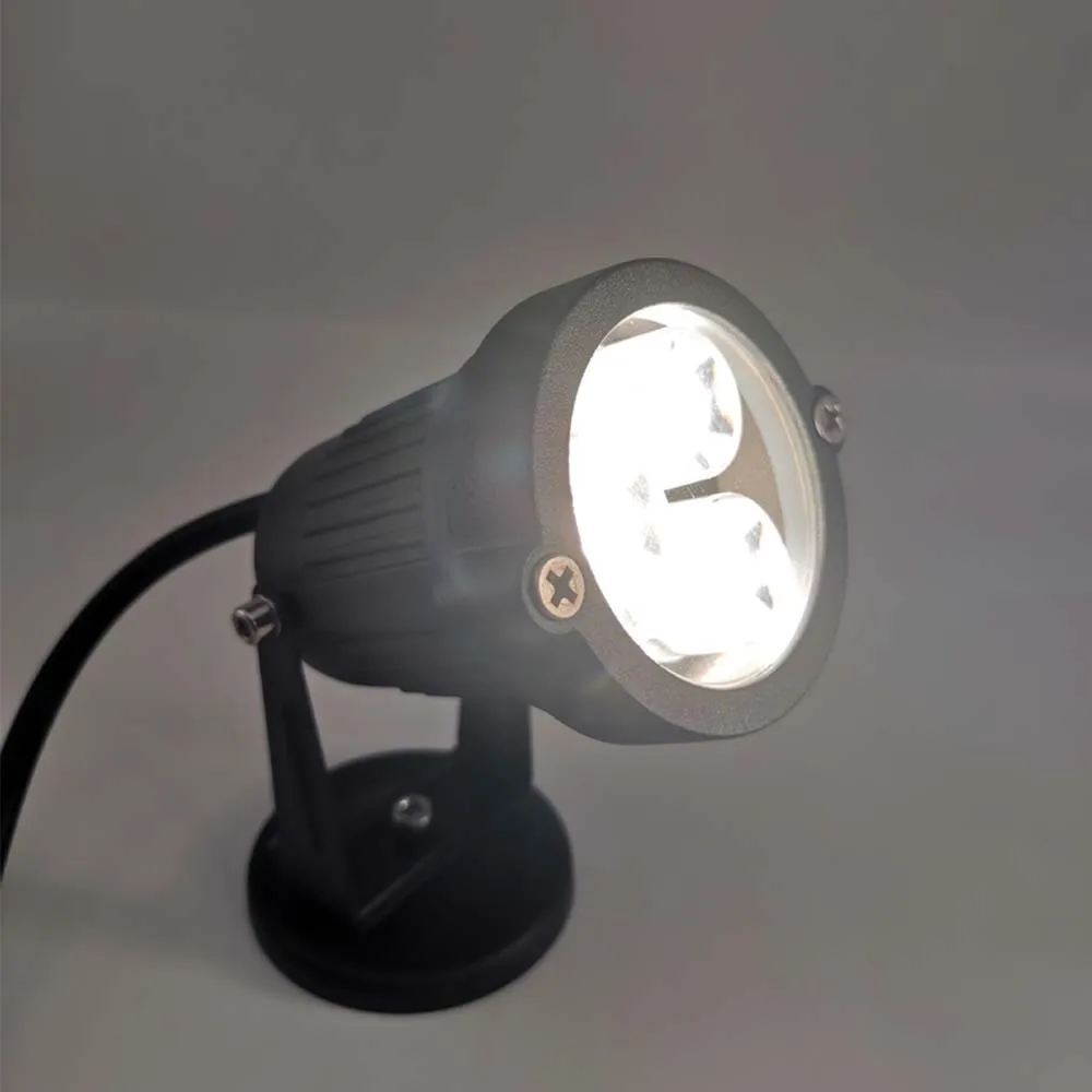 Холодный белый светильник 3X3W AC110V 220 V Светодиодный газона уличный пути ing 9W