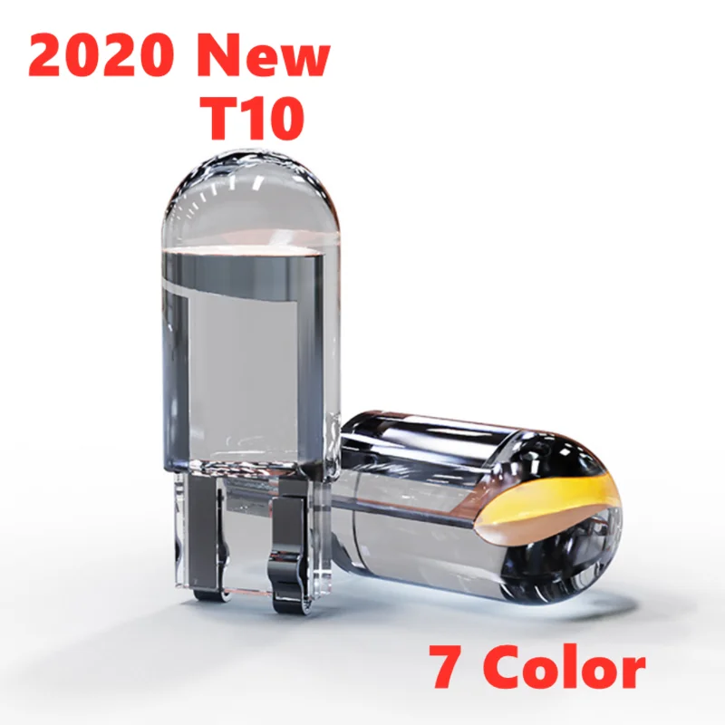 1 шт. стеклянный корпус высокой яркости оригинальный COB T10 W5W 194 168 светодиодный ная