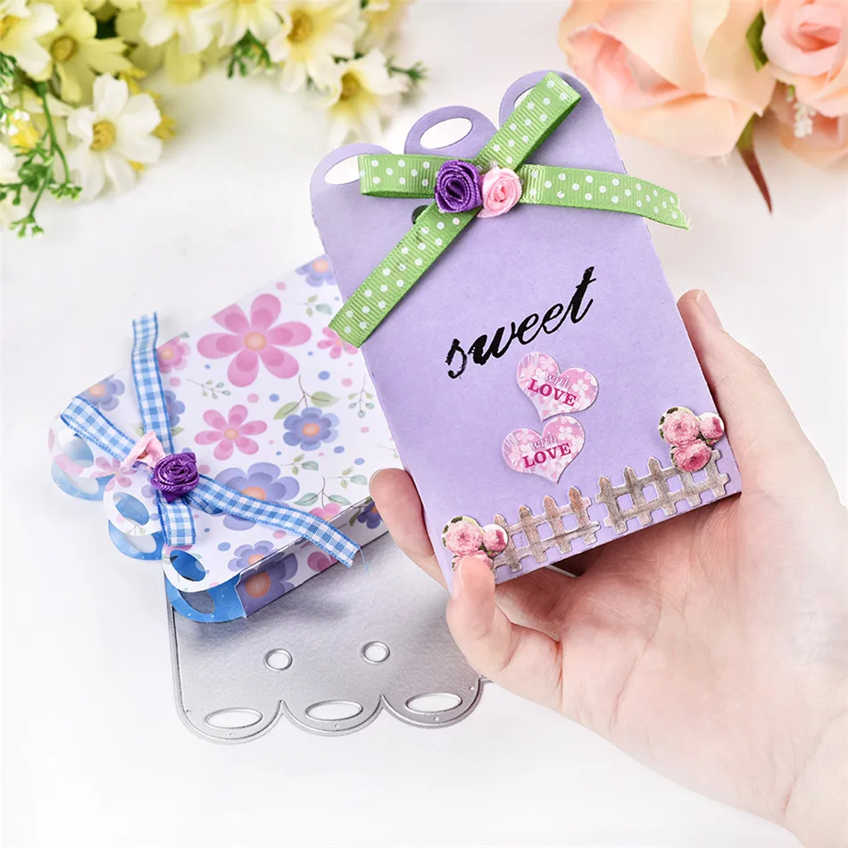 GJCrafts 130*109 мм штампы для резки Goft мешок коробка для конфет металлическая резка для DIY скрапбукинга карта альбом тиснение ремесла высечки
