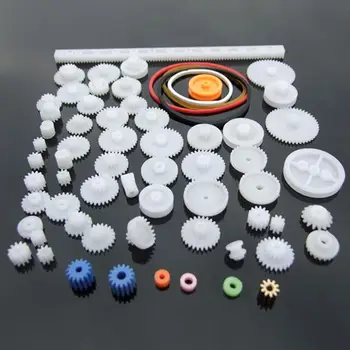 

DIY Intelligence Innovative Pulley Plastic Gear Cog Wheel Gear Car Robot Toy Motor School Create Toys Student Children