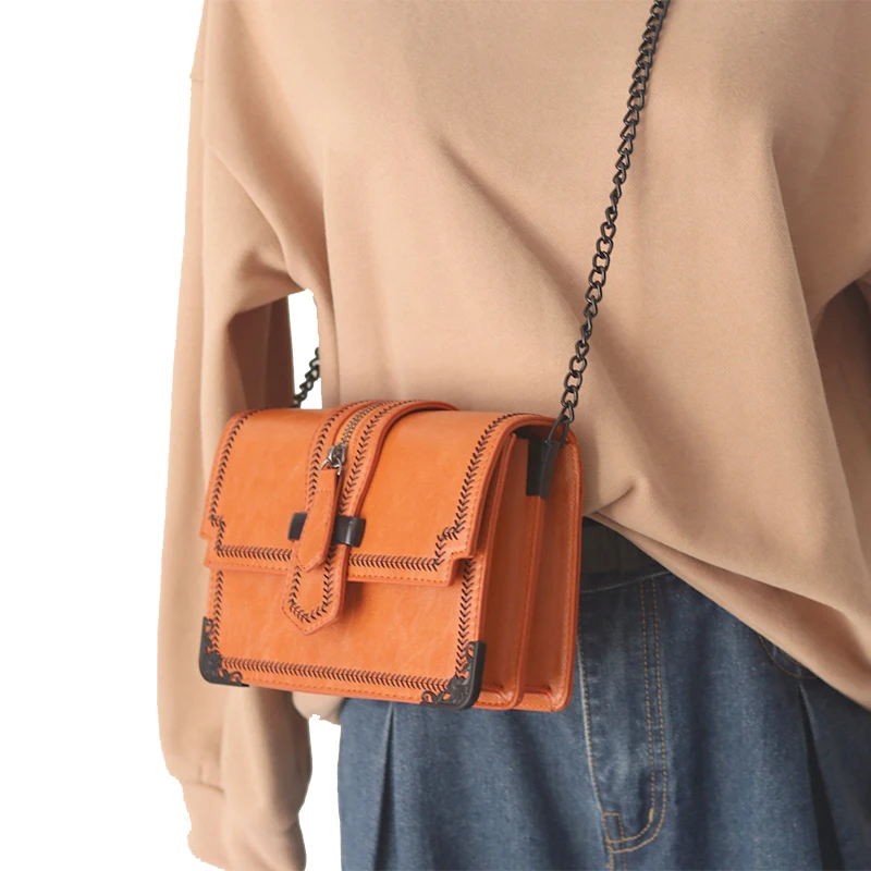 

New Fashion Women PU Leather Shoulder Bags High-quality Crossbody Bags Retro Casual Ladies Girls Shoulder Messenger Bag