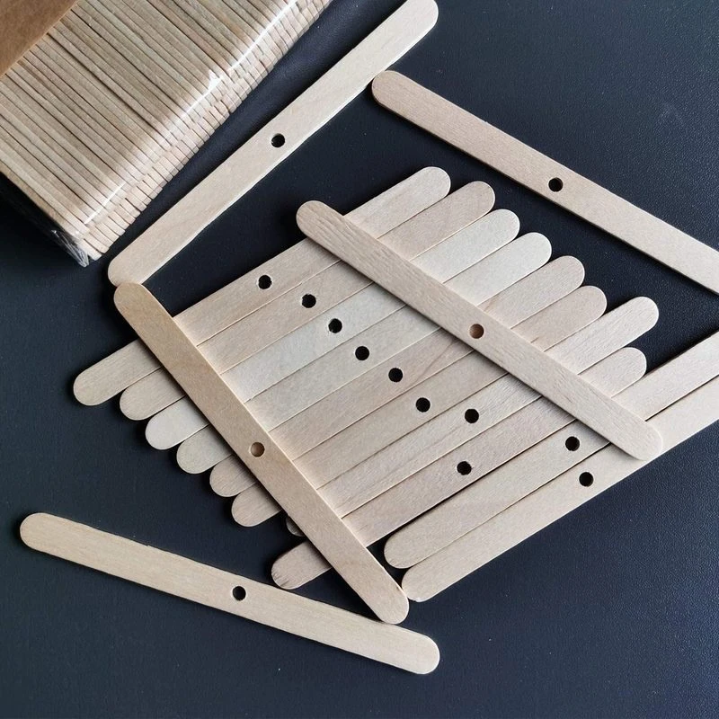 Description Picture 4 of item50PCS Wooden Wax Core Holder DIY Candle Supplies Candles Making Tool Handwork Wood Sticks Wick Centering Device Art Crafts