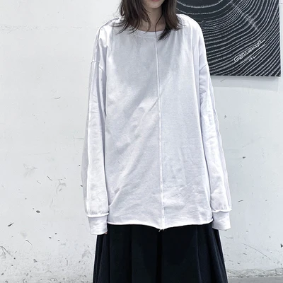 Long-sleeved t-shirt jacket simple solid-color