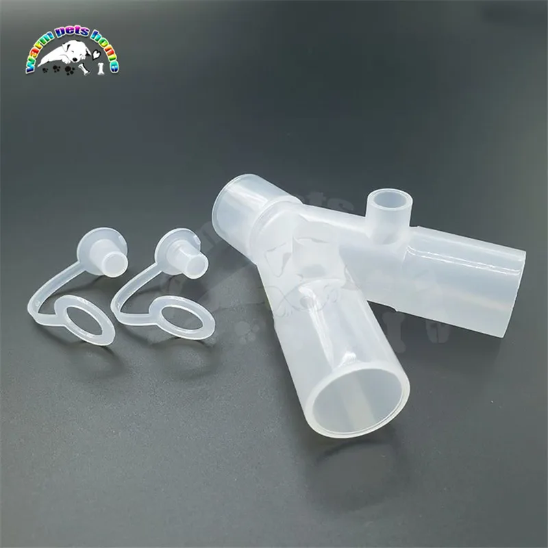 Anesthesia Breathing Circuit Corrugated Three Way Connector Veterinary Equipment 6