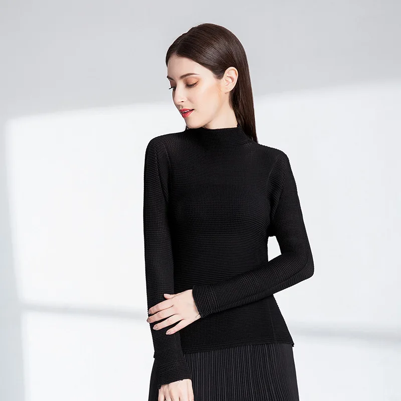 Tight-fitting Shirt High-necked Spring Women's