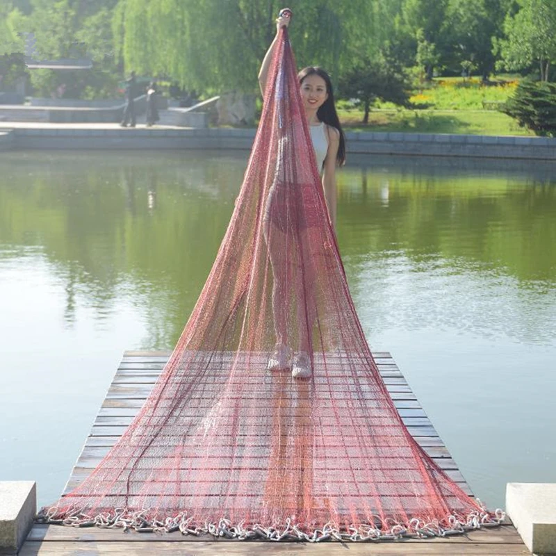 Finefish Fishing Net USA Style Cast Network With Sinker and without Hunting Hand Throw Small Mesh Catch | Спорт и развлечения