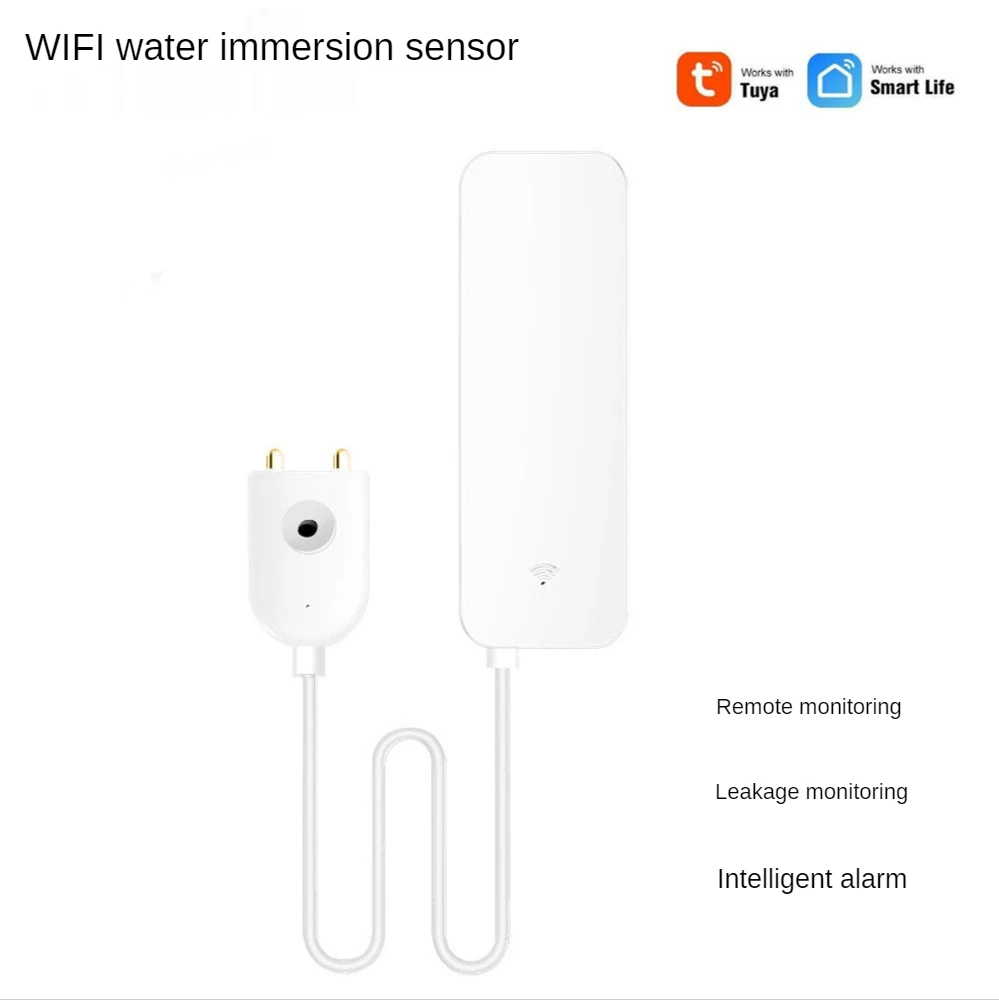 

Интеллигентая (ый) Wi-Fi беспроводной пульт дистанционного управления Наводнение датчик сигнализации, мобильный телефон, сигнализация, утечки воды детектор контроля