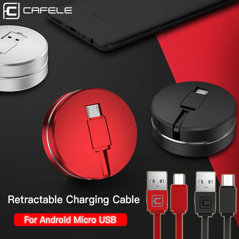 Cafele Micro USB кабель для samsung Xiaomi huawei выдвижной портативный Micro USB кабель Быстрая зарядка для Xiaomi USB Micro кабель