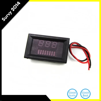 

DC 12v Acid Lead Batteries indicator Battery capacity Red LED Display Tester with Voltmeter diy electronics