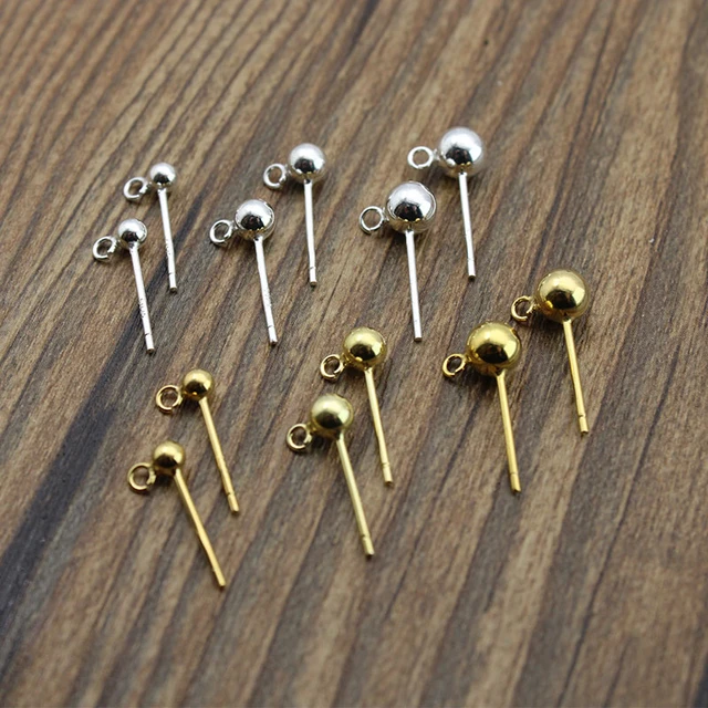 300PCS Gold Earring Hooks 925 Sterling Silver Earring Hooks for Jewelry  Making Hypoallergenic with Earring Backs and Jump Rings - AliExpress