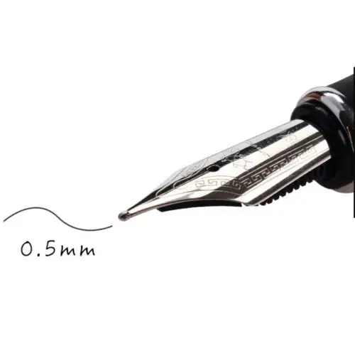 Jinhao X750 авторучка из нержавеющей стали чернильная ручка хромированная отделка F Перо конвертер ручка каллиграфия письма