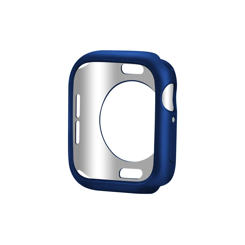 blue 6 цветов ТПУ чехол для часов apple Watch Series4 44/40 мм бампер рамка защитный чехол для iwatch 3 2 1 42 мм 38 мм аксессуары для часов - Цвет: blue