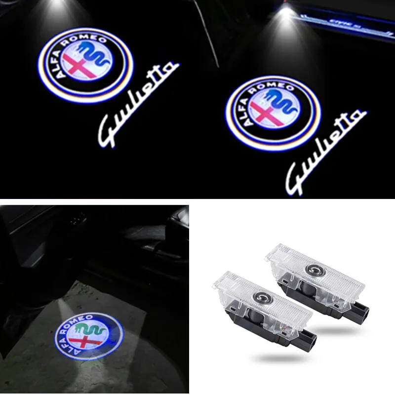 2 шт. для Alfa Romeo 159 2012 156 Giulietta Mito Stelvio Giulia паук Brera автомобиля Led пригласительные огни