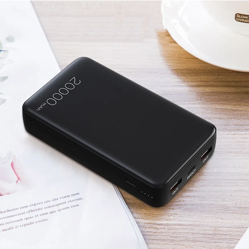 Black TUOSHIKE 20000 мАч power Bank Быстрая зарядка PD QC3.0 светодиодный дисплей быстрое Внешнее зарядное устройство для Iphone Xiaomi samsung power bank - Цвет: Black