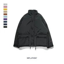 INFLATION, мужская зимняя куртка-парка, одноцветная, мужская теплая куртка-парка, уличная одежда, 10 разных цветов, мужская куртка-парка, 8761W