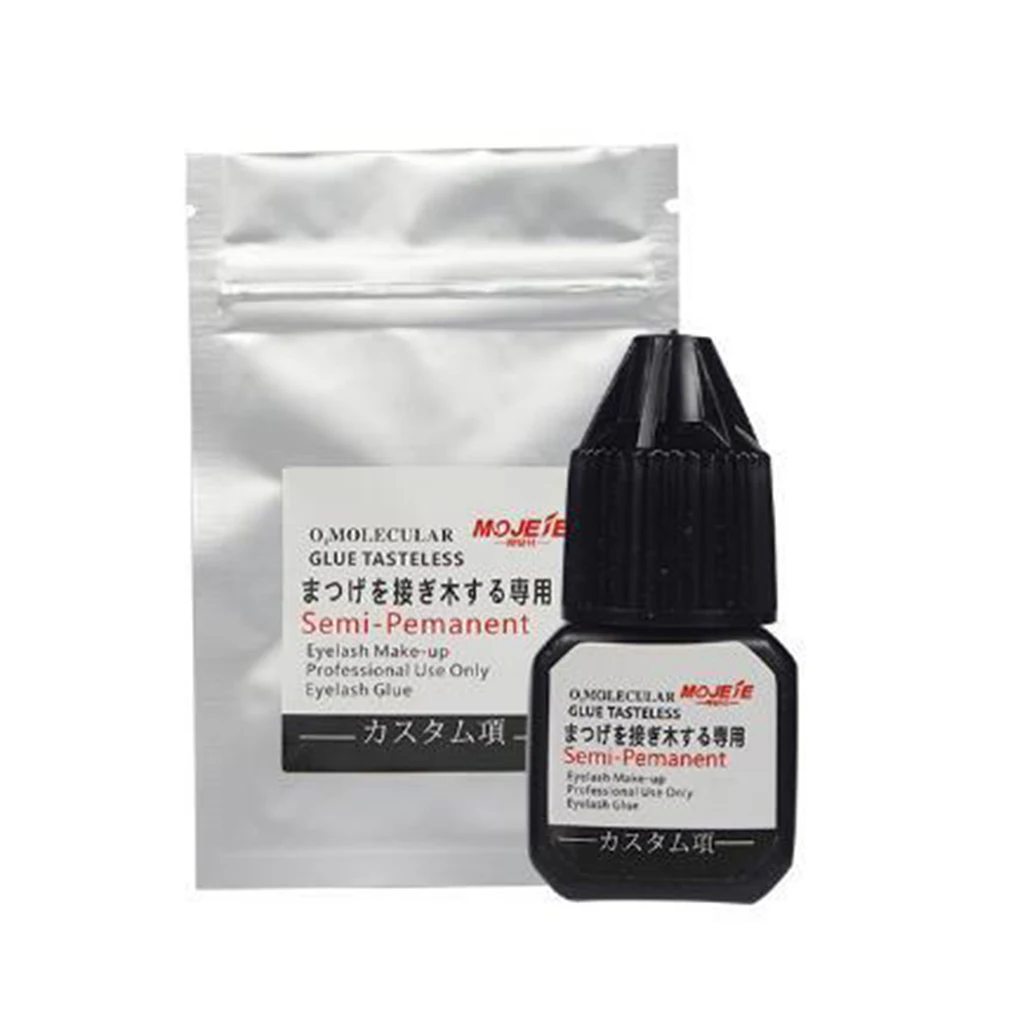 7ml False Eyelashes Extension Glue Long Last Fast Drying Artificial Eyelashes Glue Black Liquid Adhesive