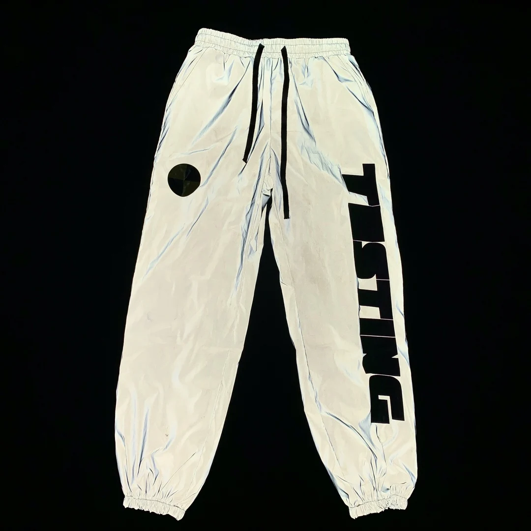 Asap Rocky пот street в стиле «хип-хоп» для мужчин Женская мода 3M Светоотражающие спортивные штаны