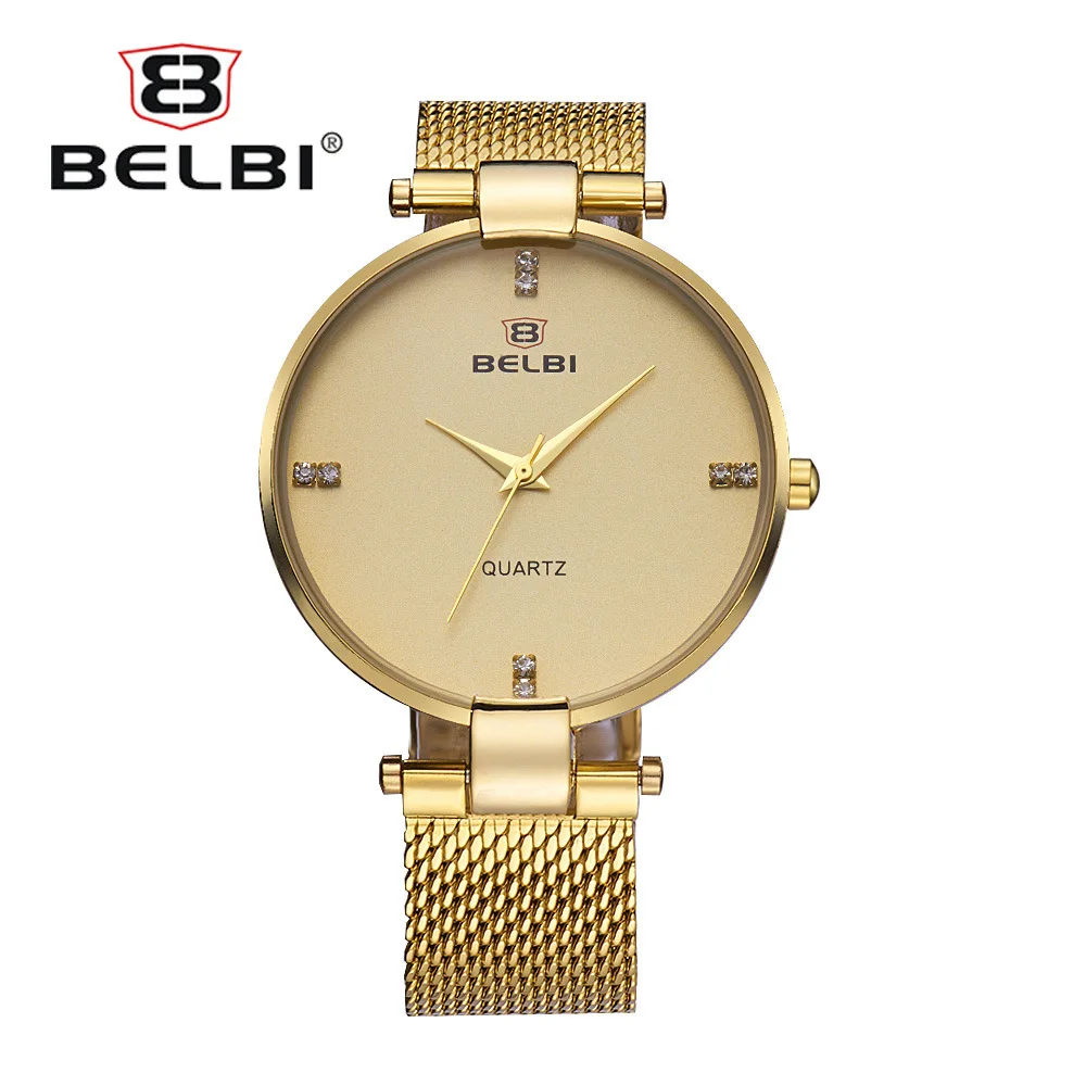 

Biao bi Belbi5804 Business chao bo wang Ribbon Quartz Watch