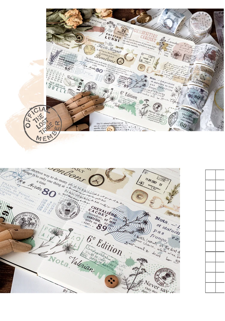 10 pcs/lot DIY Japanese Paper Decorative Adhesive Tape Collectible story series Washi Tape/Masking Tape Stickers