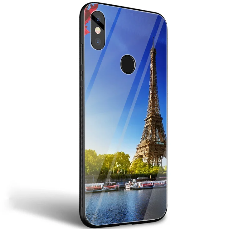 Стеклянный чехол для телефона Xiaomi mi 8 Lite 9 A1 A2 Red mi Note 5 6 7 Pro 6A 4X Pocophone F1 - Цвет: G4