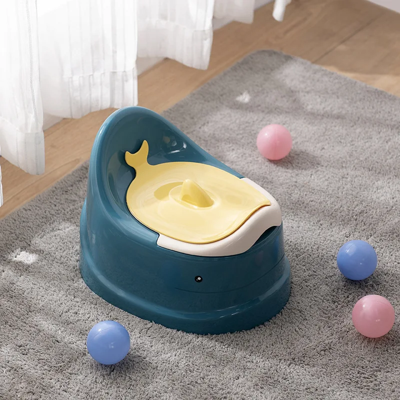 

1-5 Years Children's Toilet Closets Whale Shape Baby Splashproof Bedpan Infants Boys Girls Beginner's Urinal Potty Seat WC Pot