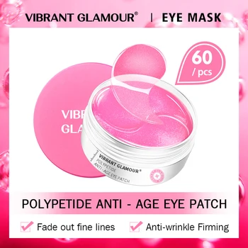 

VIBRANT GLAMOUR Hyaluronic Acid Polypeptide Eye Mask Anti-Age Moisturizing Remove Puffiness Dark Circles Nourish Eye Care 60 pcs