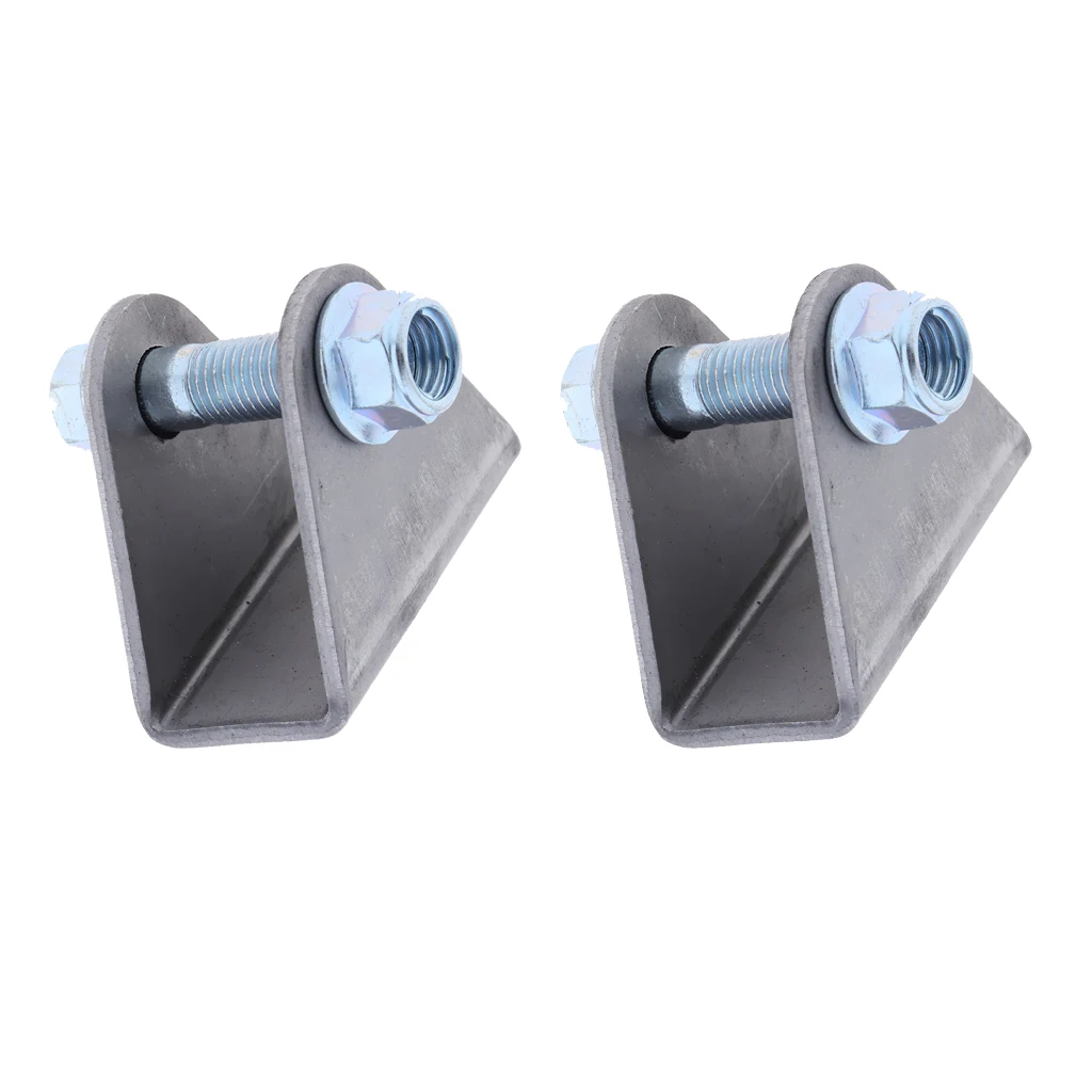 MagiDeal 2pcs Short Straight Weld-On Coil-Over Shock Mounting Bracket