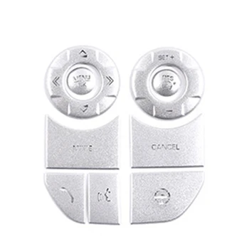 

Car Steering Wheel Button Patch Trim Frame Cover for Land Rover Discovery 5 Range Rover Sport