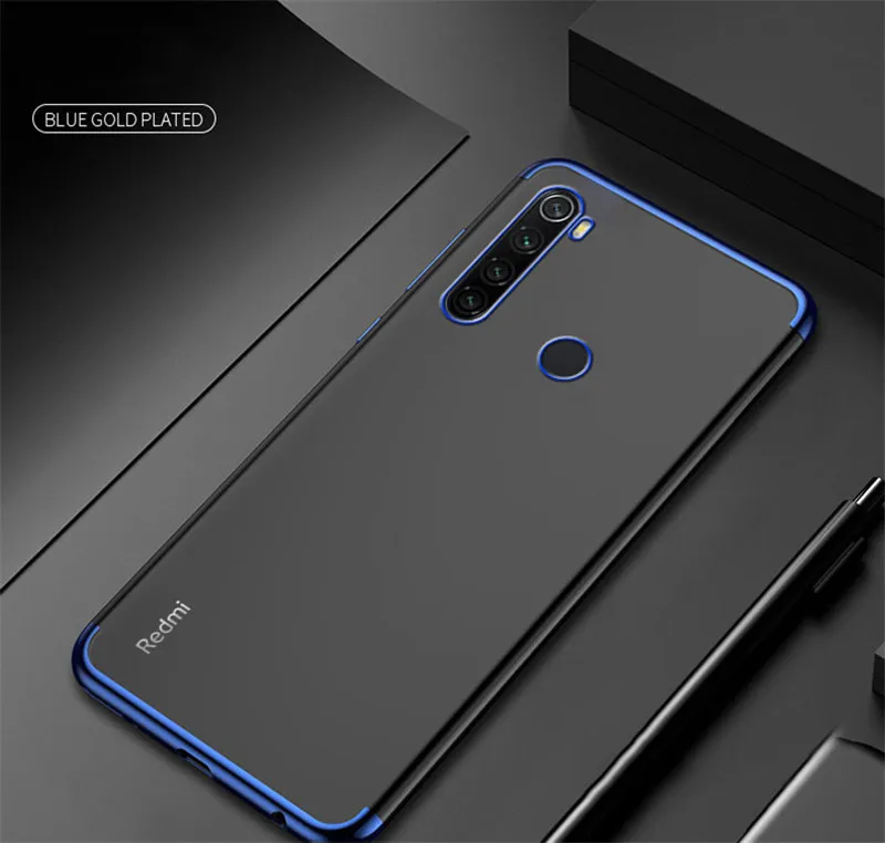 Прозрачный чехол для Xiaomi Redmi Note 8 T Note 8 чехол для редми ноут 8 нот 8 мягкий чехол из ТПУ с покрытием чехол на Redmi Note 8 T 8T 8 чехол на редми ноут 8 т нот 8т нот-8 чехол Xiomi Redmi Note-8