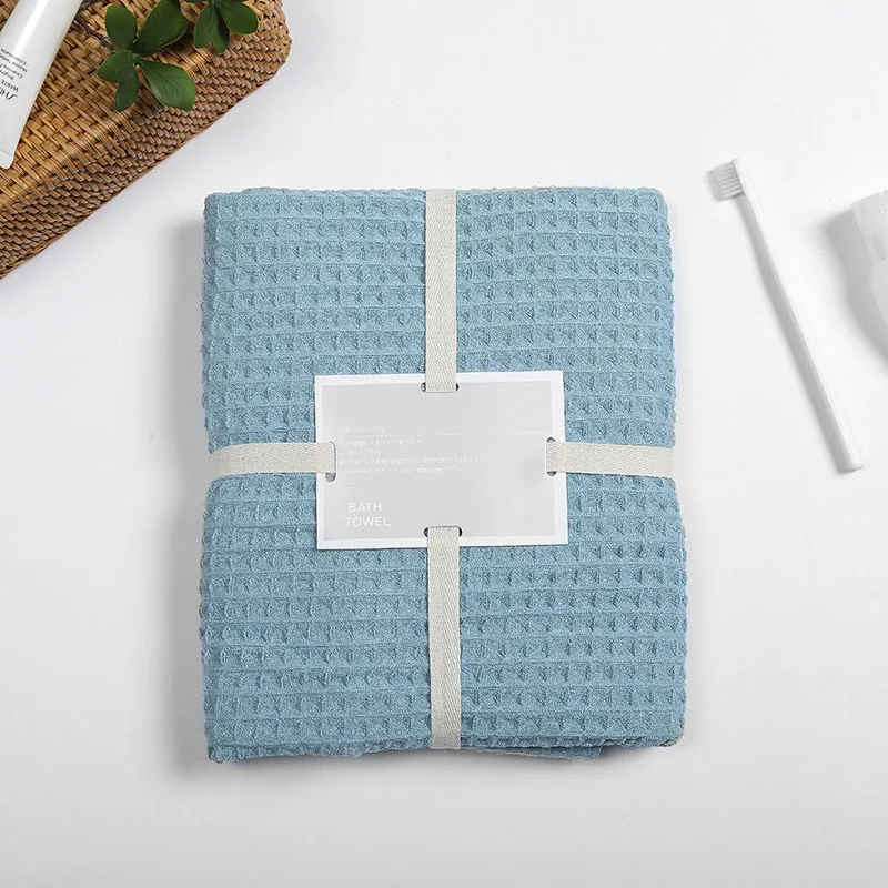 Bath Towel blue YIANSHU качественное однотонное цветное банное полотенце с различными цветами быстросохнущее полотенце для волос для дома, путешествий, отеля, пляжа - Цвет: Bath Towel blue