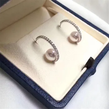 

NEW ARRIVAL 925 Sterling Silver Earrings Mountings Findings Settings Jewelry Parts Fittings Accessories for Pearls Beads Stones