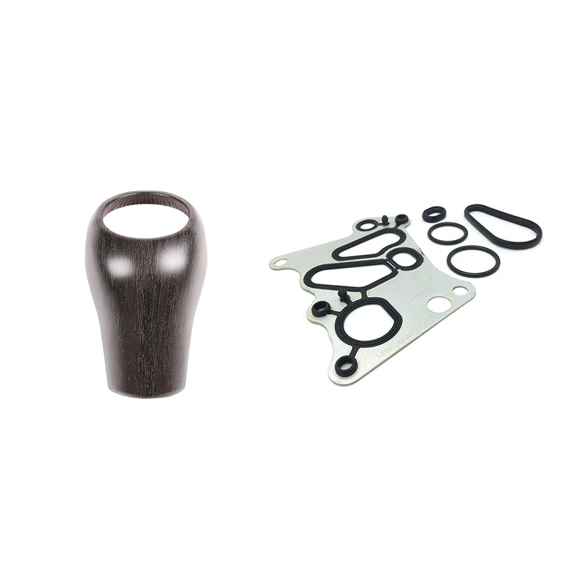 1 Pcs Oak Texture Abs Gear Lever Shift Knob Cover Trim &amp 2711840280 Oil Cooler Gasket Kits for Mercedes | Автомобили и