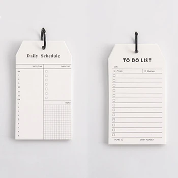 

Creative Stationery Buckle-Type Schedule Planner Loose-Leaf Note Book Multifunctional Portable Memo Office Stationery