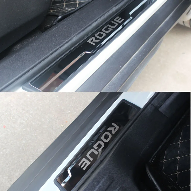 Автомобильный Стайлинг Нержавеющая сталь двери подоконник для Nissan Rougue X-хвост аксессуары
