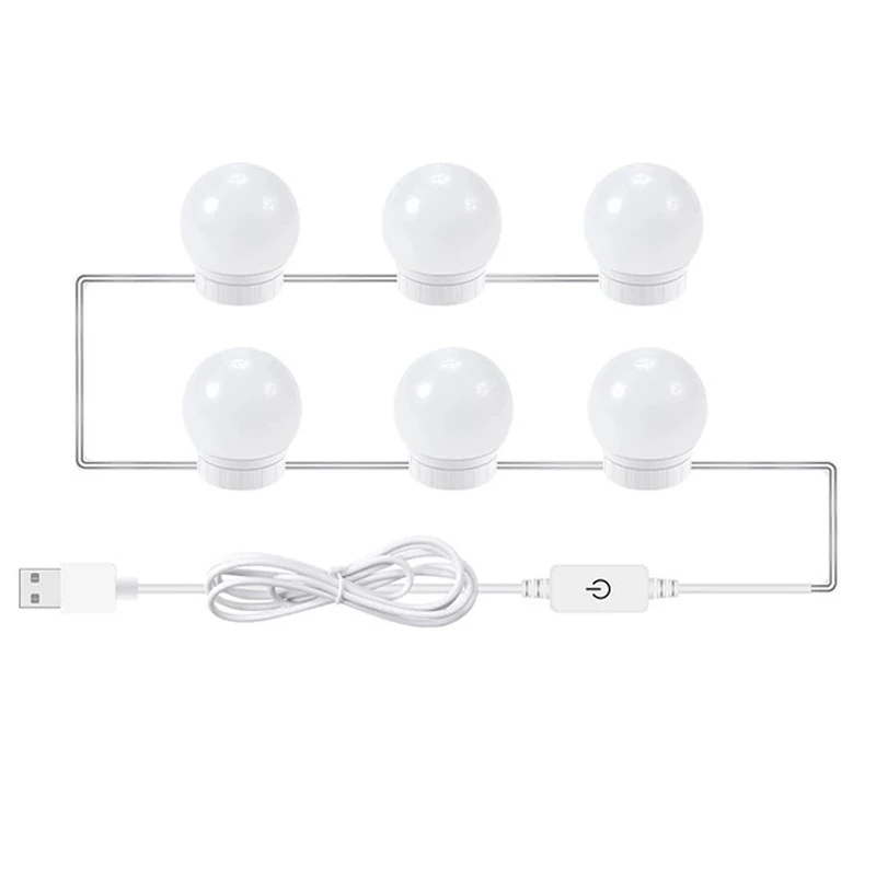 

Led Vanity Mirror Lights Kit With Dimmable Light Bulbs For Makeup Vanity Table Set In Dressing Room Lighting Fixture Strips Retr
