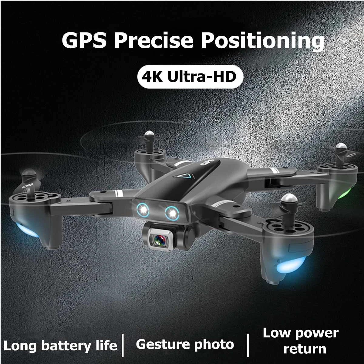 RC GPS Drone 4K Quadcopter with 4K/1080P 5G WiFi FPV HD Wide Angle Camera Foldable Quadrocopter With Drones Bags