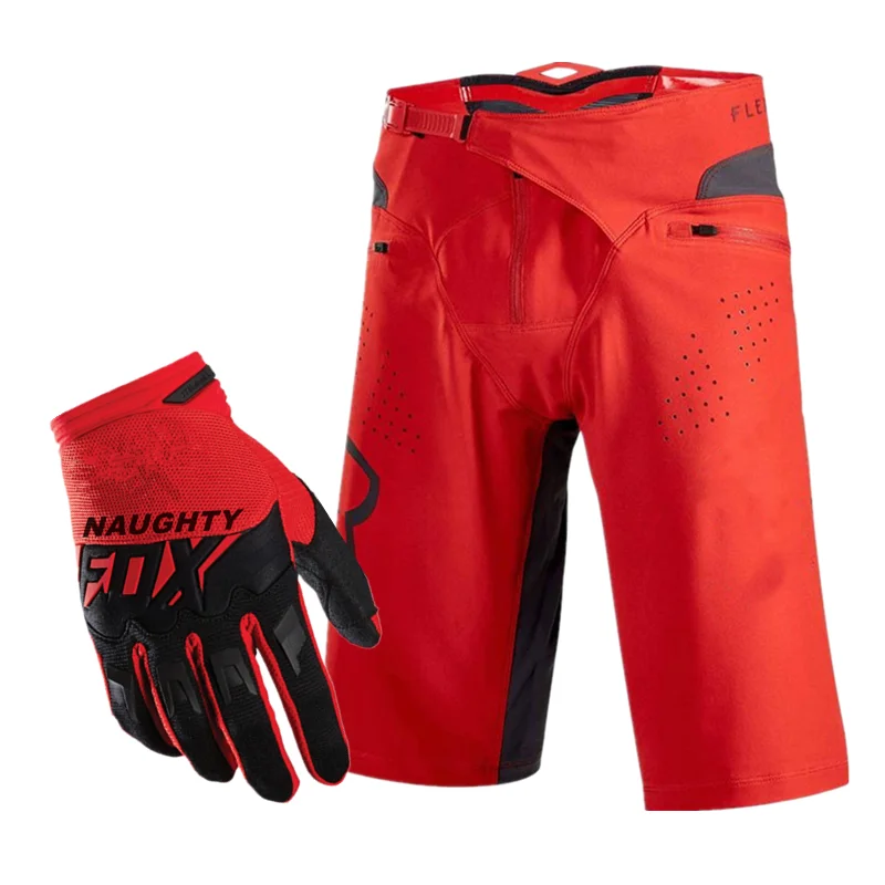 NAUGHTY FOX FLEXAIR MTB DH велосипедные шорты для внедорожных мотоциклов Горные грязные велосипедные гоночные шорты XC MX перчатки шорты для мотокросса