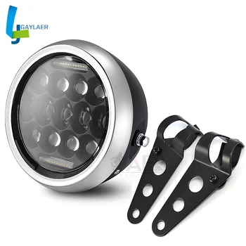 

7.5 inch Motorcycle Led Headlight Phare Farol Moto Headlamp Head Light with Mount Bracket for Honda Cafe Racer Chopper