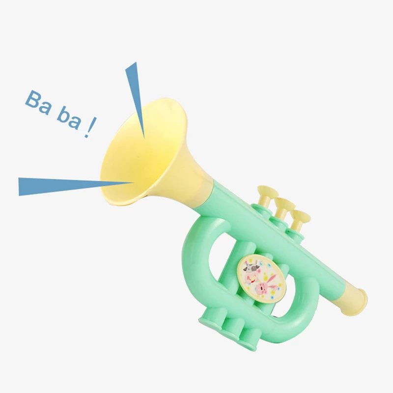 Kids6 pcs/set Musical Instrument Toy Trumpet Drum Sand Hammer Band Kit Children Music Toy Colorful Baby Educational Toy Gift