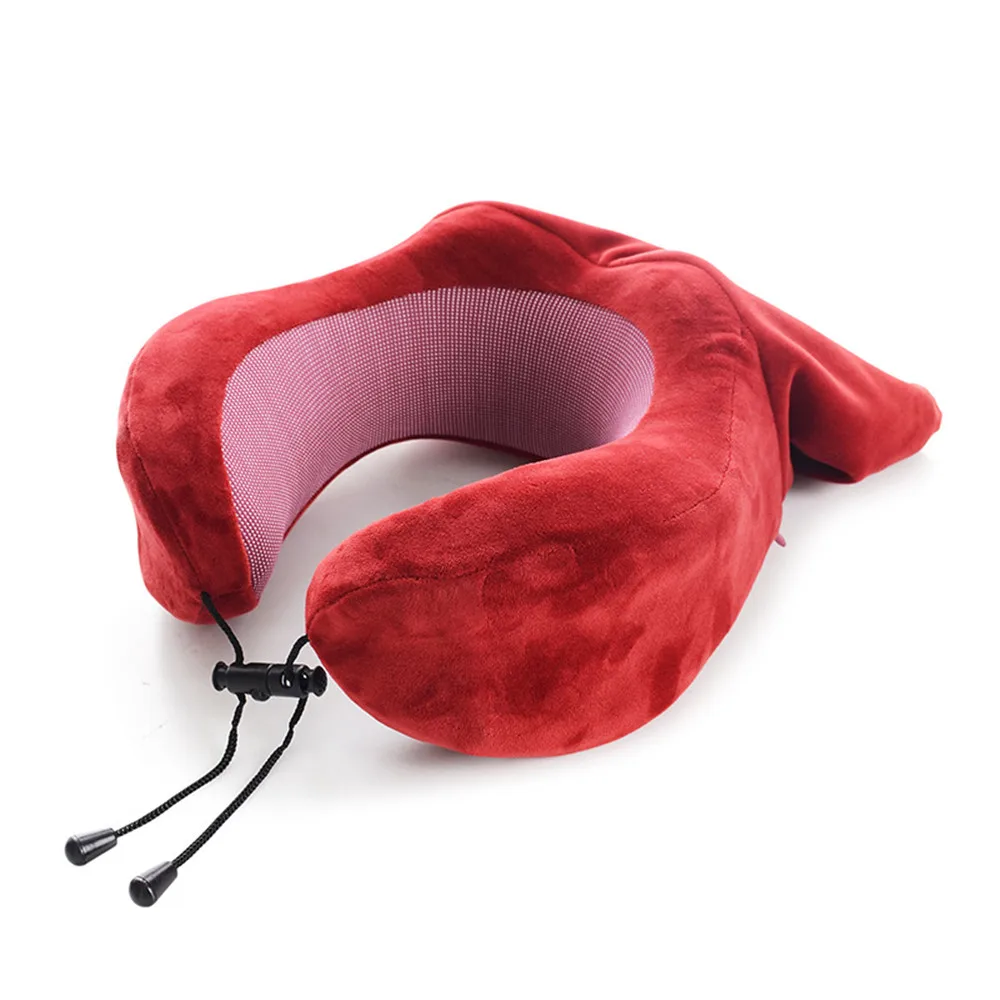 1 U-Shape Travel Pillow for Airplane Foam Neck Pillow Travel Accessories bed linings Comfortable Pillows for Sleep Home Textile - Цвет: 1