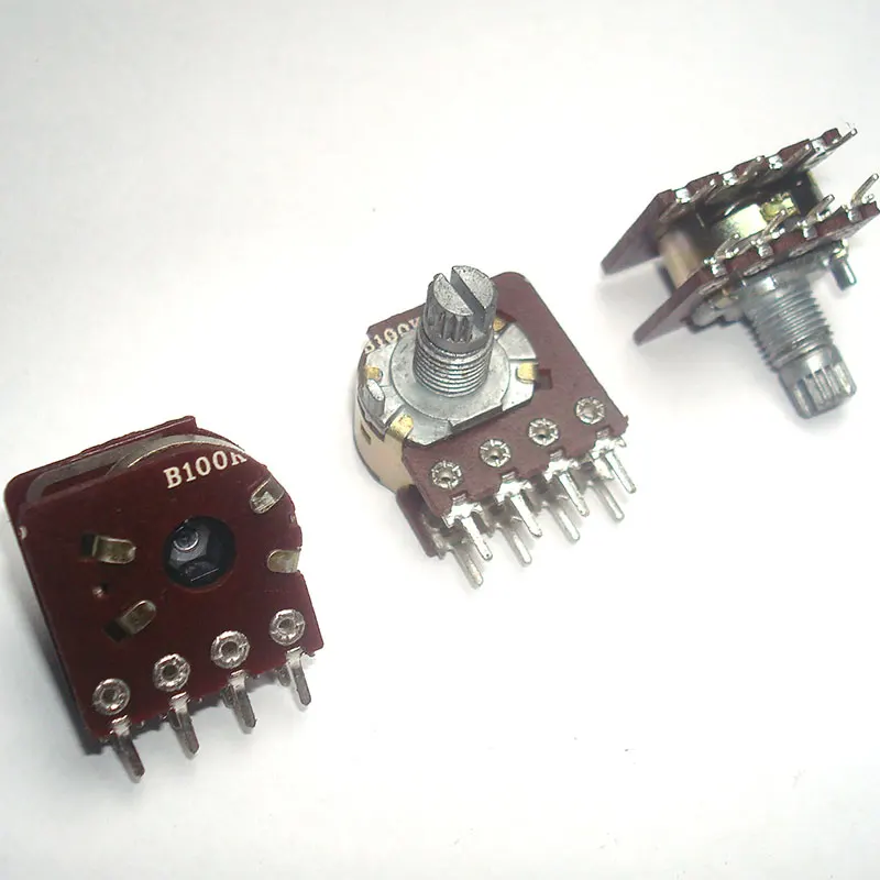 Original new 100% ultra short axis dual equi-sound 8pin adjustable potentiometer B104 B100K with tap (SWITCH) | Обустройство дома