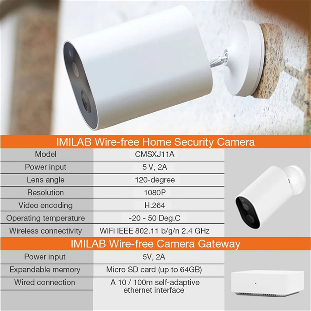 IMILAB EC2 Ip Камера 1080P HD проектор для домашнего безопасности на открытом воздухе Wi Fi