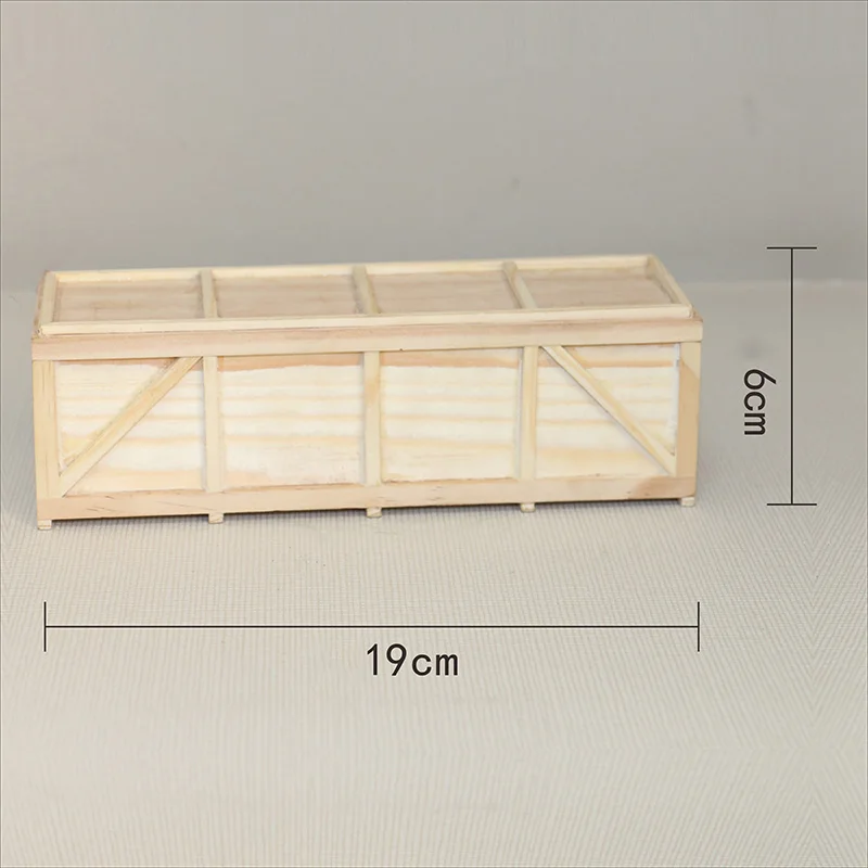 1:50 Инженерная модель автомобиля аксессуары с плоской панелью полуприцеп контейнер небольшой деревянный ящик, который можно открыть - Цвет: B