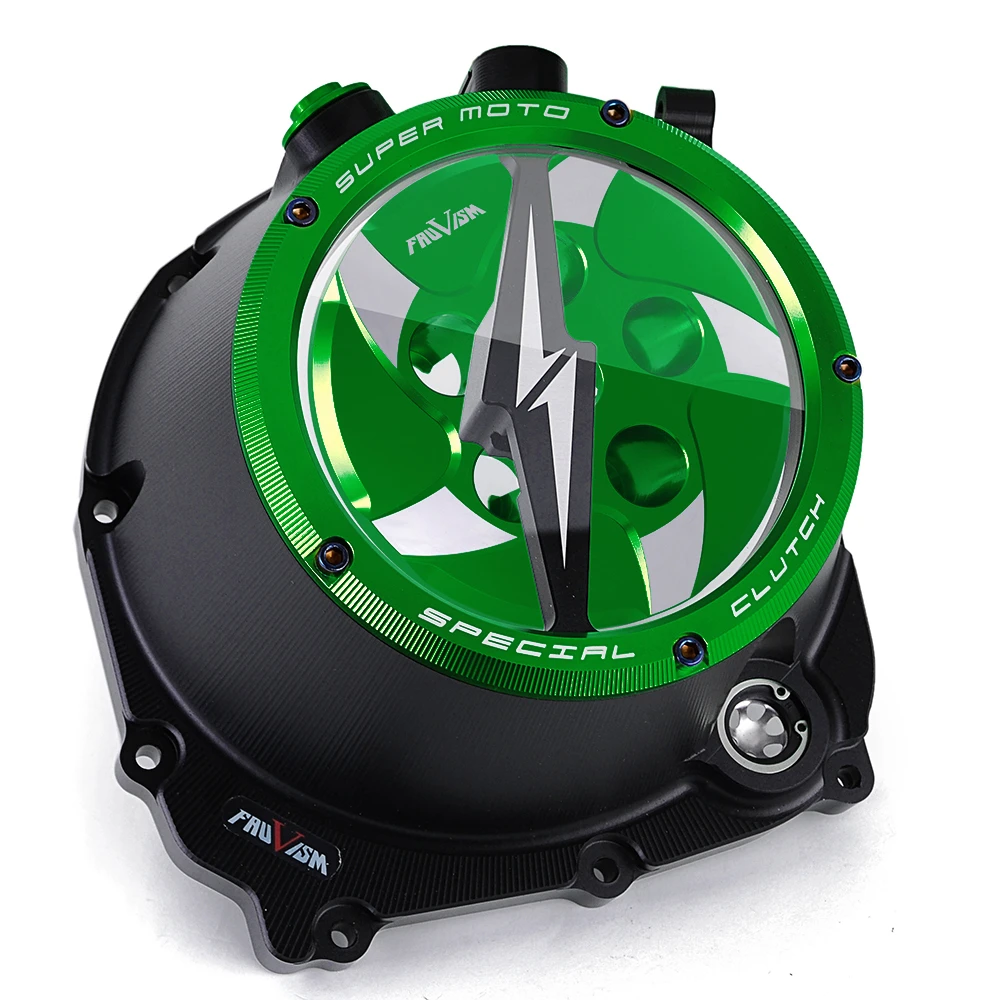 For Kawasaki Z1000 Engine Clear Clutch Cover & Spring Retainer R Z