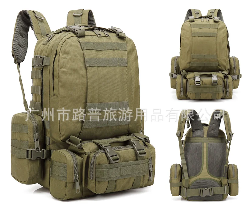 outdoor mountaineering attack large 3P package travel double shoulder backpack Army camouflage bag Tactical bag